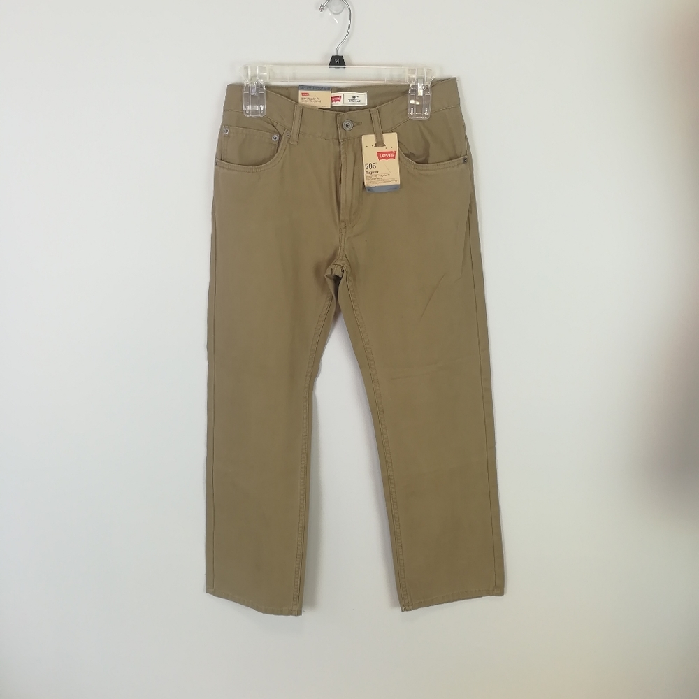 4/$20 Levi's 505 Regular Jeans Khaki Size 16R